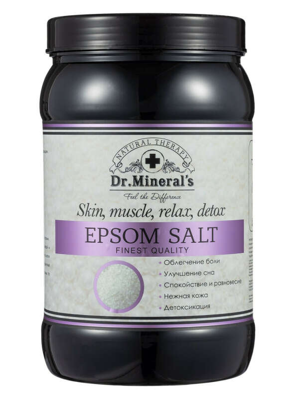 Dr.Minerals, Английская магниевая соль "Epsom" , Банка 2,7 кг.