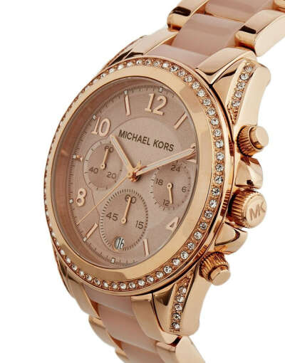 Розовато-золотые часы с хронографом Michael Kors Blair MK5943