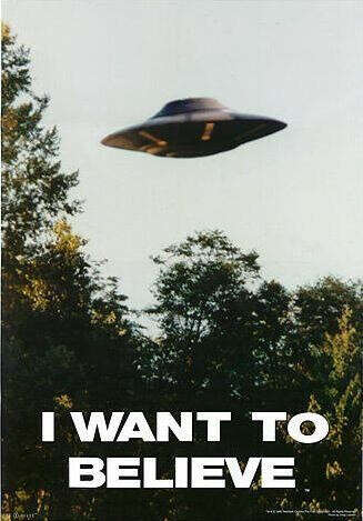 Плакат "I want to believe"