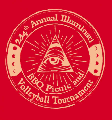 Illuminati BBQ t-shirt