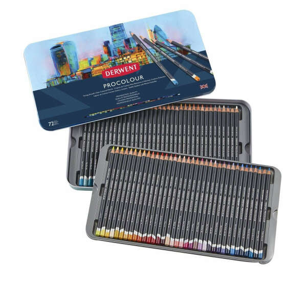 Derwent Procolour Colored Pencils 72 Count