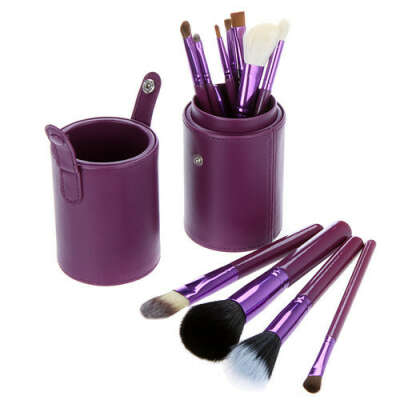 12 PCS Pro Makeup Brush Set Cosmetic Brushes Tool Kit