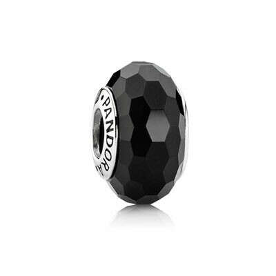 PANDORA | Charm en Verre Facette Noir