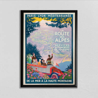 Roupe Del Alpes Travel Poster