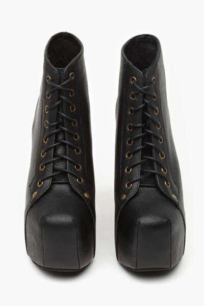 Jeffrey Campbell Lita Platform Boot - Distressed Black