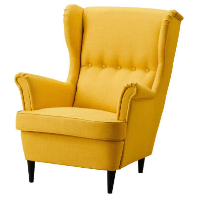 Купить СТРАНДМОН Кресло с подголовником, Шифтебу желтый по выгодной цене - IKEA