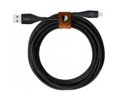 Кабель Belkin DuraTek+ USB-A/Lightning, 1,2 м, черный