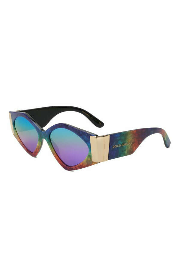 Женские разноцветные солнцезащитные очки DOLCE & GABBANA — купить за 32150 руб. в интернет-магазине ЦУМ, арт. 4396-3327P1