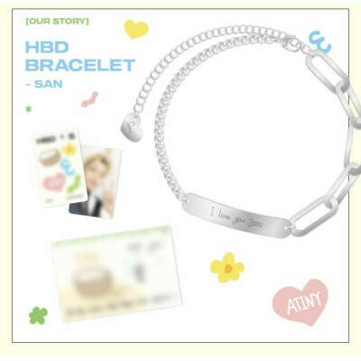 ATEEZ [our story] HBD Bracelet — San