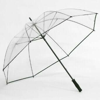 Frankford Clear Golf Umbrella - Black Trim