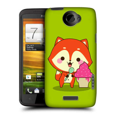 HEAD CASE KAWAII FOX FLYNN PROTECTIVE SNAP-ON BACK CASE COVER FOR HTC ONE XL