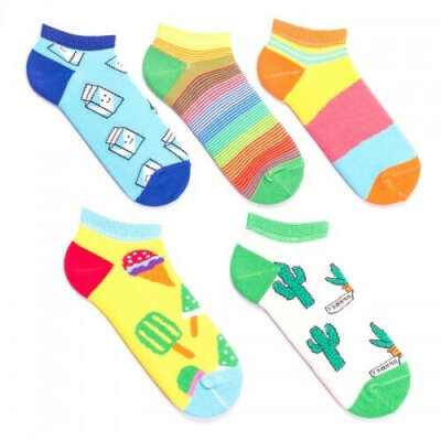 Набор коротких цветных носков