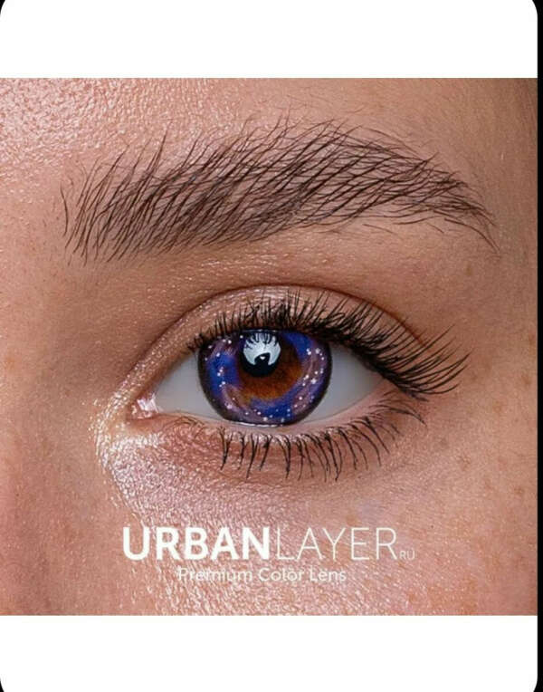 линзы URBAN LAYER ru Galaxy Violet 12 месяцев, -1.50