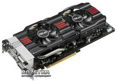 Asus PCI-Ex GeForce GTX 770 2ÐÐ GDDR5 (256bit) (1045/7010) (2xDVI, HDMI, Display Port) (GTX770-DC2-2GD5)