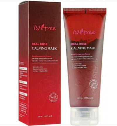 ISNTREE REAL ROSE CALMING MASK УСПОКАИВАЮЩАЯ МАСКА С ЛЕПЕСТКАМИ РОЗ Интернет магазин корейской косметики https://koreacosmetic.com.ua/