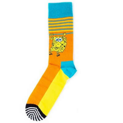 Носки Happy Socks x SpongeBob - Let&#039;s Work It Out | sockclubmoscow-ru