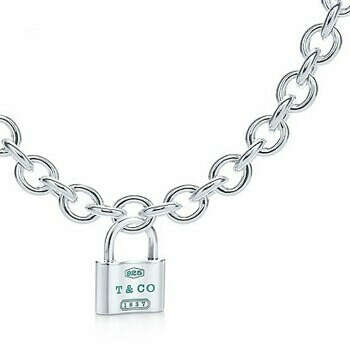 Колье Return To Tiffany & Co Lock Charm Necklace With Tiffany Blue En [0462]