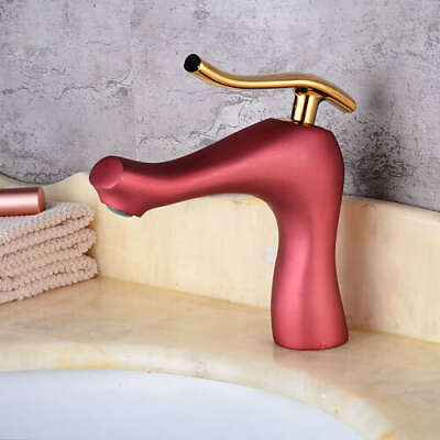 Art Deco/ Retro Centerset  Single Handle One Hole Painting Bathroom Sink Faucet– FaucetSuperDeal.com