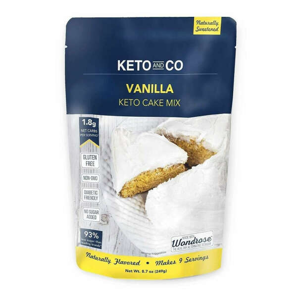 Keto and Co&#039;s Vanilla Keto Cake Mix