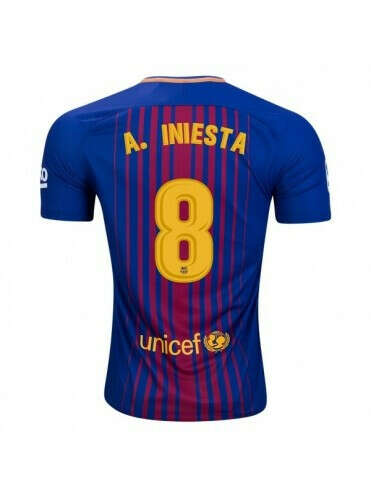 Футболка «A. Iniesta» домашняя 2017-2018