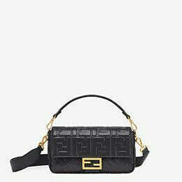 Black leather bag - BAGUETTE | Fendi | Fendi Online Store