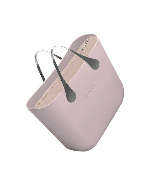 Сумка O bag classic | розовый дым, подкладка микрофибра, короткие ручки-капли