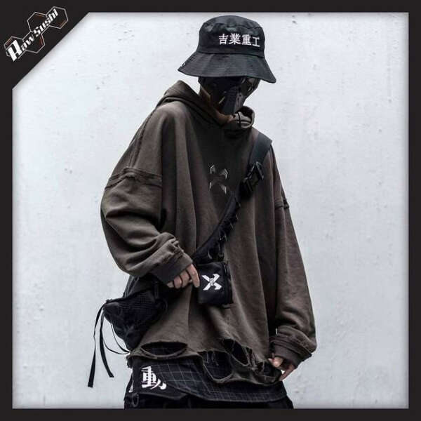 RSB8 Vintage Techwear Harajuku Hoodie