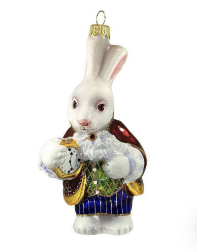Елочная игрушка Ариель «Белый кролик»