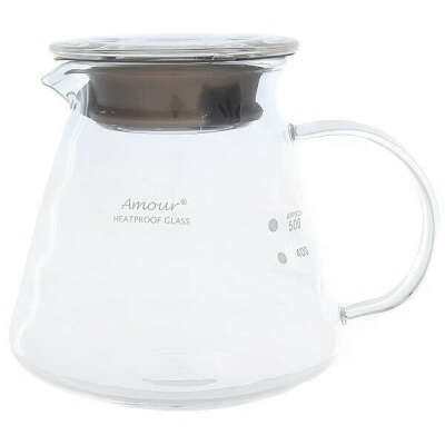 Чайник сервировочный жаропрочный Tiamo 2219 CafeDeAmour 0.6 л