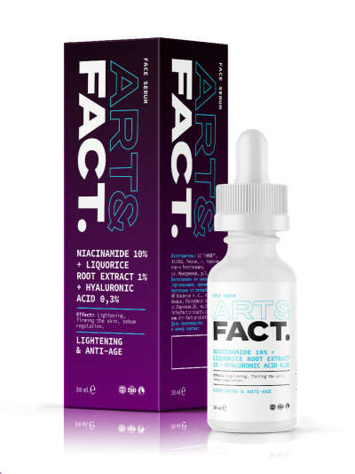 ART&FACT. / Сыворотка для лица себорегулирующая с ниацинамидом 10 %, экстрактом солодки 1 % и гиалуроновой кислотой 0,3 %