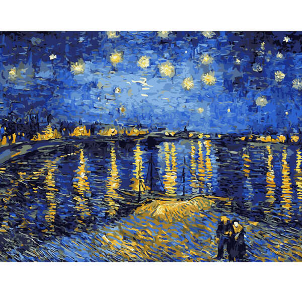 The Starry Sky - GeekoPicasso Paint-by-Number Kit - GeekoPlanet