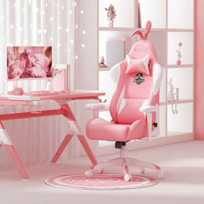 AutoFull Pink Bunny Gaming Chair Геймерское кресло