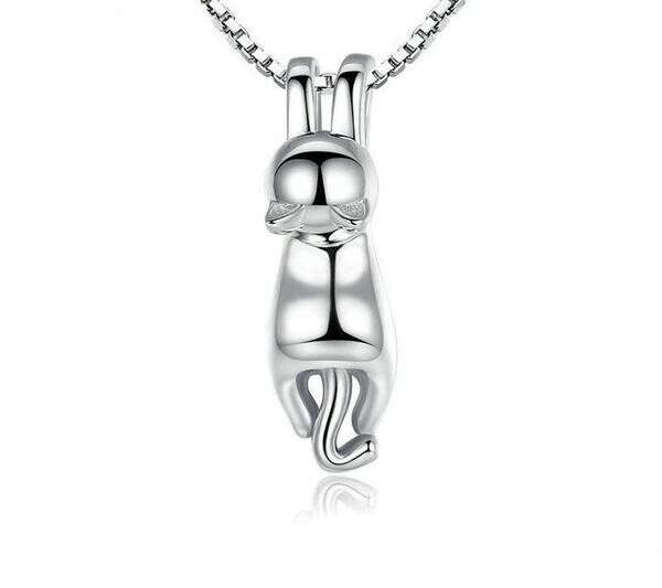 925 Sterling Silver Cat Pendant Necklace | Amazing Pet