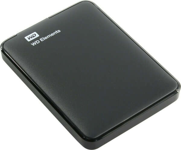 1 ТБ Внешний жесткий диск Western Digital Elements Portable (WDBUZG0010BBK-WESN), черный