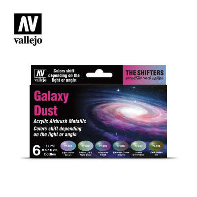 77092 Набор красок Vallejo Galaxy Dust (хроматические оттенки, 6 цветов)