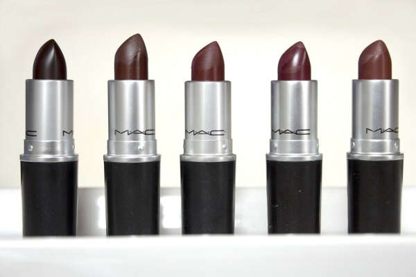 Set of dark lipsticks