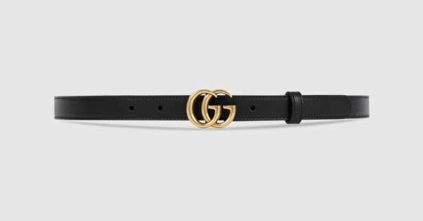 Gucci Leather belt with Double G buckle