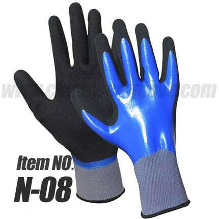 Nylon Nitrile Water Resistant Gloves | Water Resistant Work Gloves