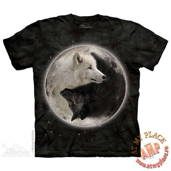 Футболка с волком Yin Yang Wolves