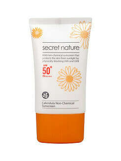 SECRET NATURE Нехимический солнцезащитный крем с календулой SPF50+/PA++++ Calendula Non-chemical Sunscreen, 50мл