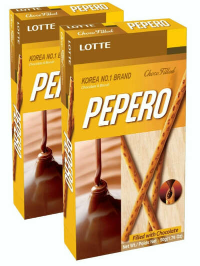 Pepero палочки с молочным шоколадом внутри