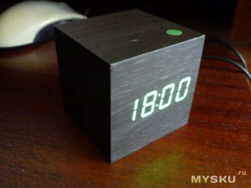Wood LED Alarm Digital Desk Clock