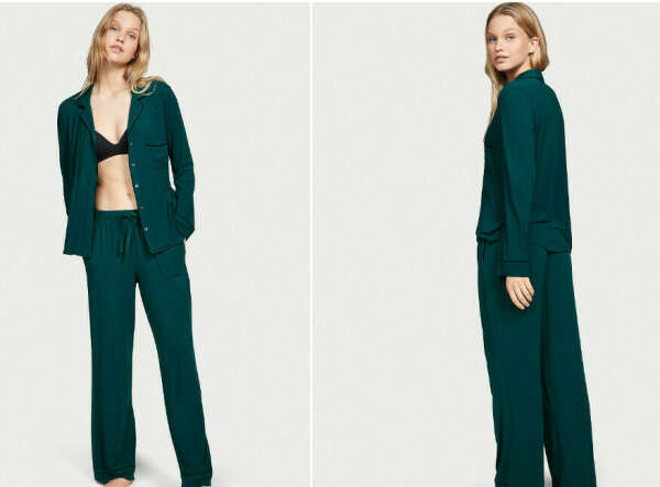 VICTORIA'S SECRET Modal Long Pajama Set,  Size M