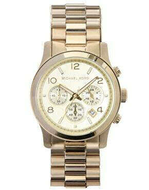 Michael Kors | Michael Kors Runway MK5055 Gold Chronograph Watch at ASOS