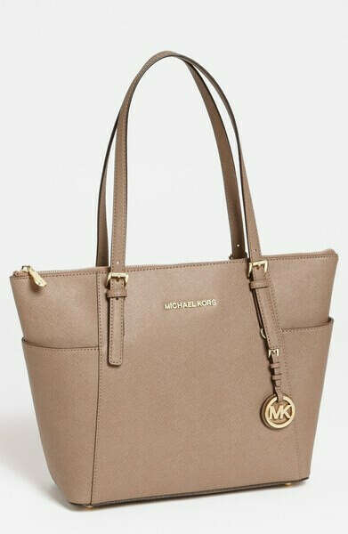 MICHAEL Michael Kors &#039;Jet Set&#039; Leather Tote, Medium