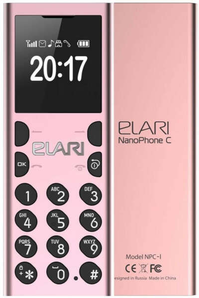 Elari NanoPhone C 2017 (жемчужный розовый)