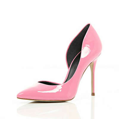 Pink cut out side court shoes