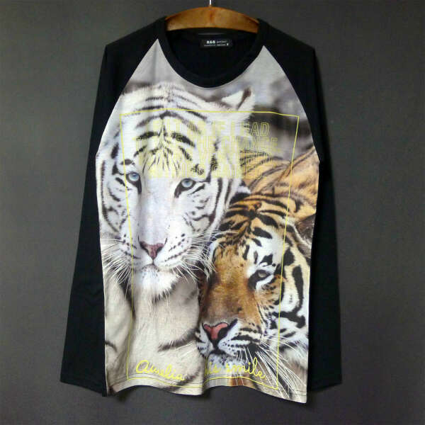 EVENT NEW Womens fashion graphic tiger print t shirt size one