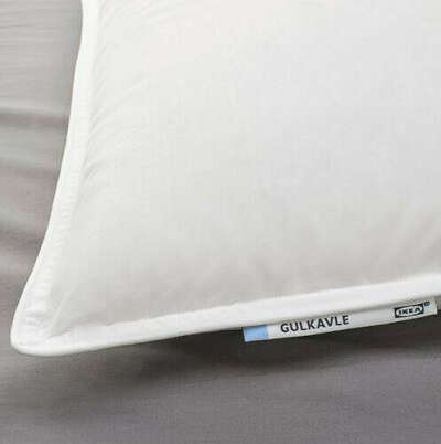 Подушка IKEA GULKAVLE low pillow, white