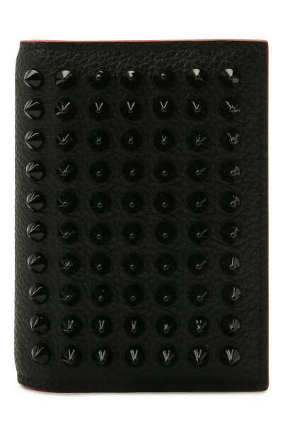 Мужской черный кожаный футляр для кредитных карт CHRISTIAN LOUBOUTIN купить в интернет-магазине ЦУМ, арт. 1175007/M SIFN0S